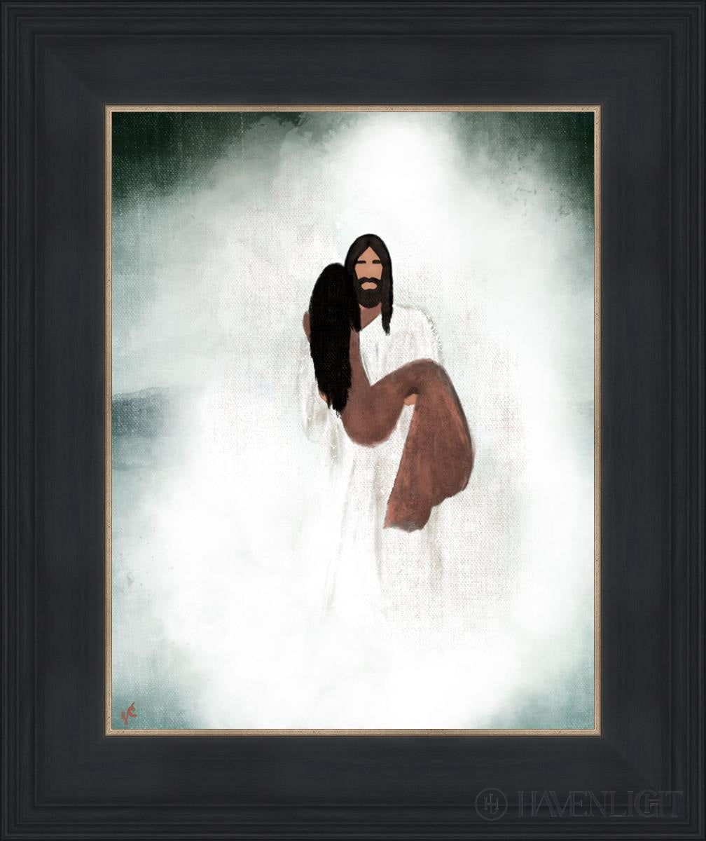 Walk You Through The Storm Open Edition Print / 11 X 14 Black 15 3/4 18 Art