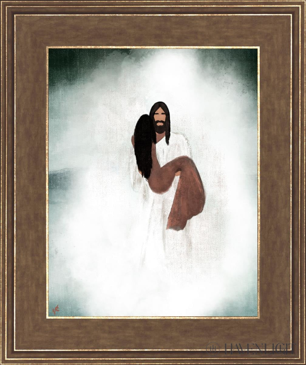Walk You Through The Storm Open Edition Print / 11 X 14 Gold 15 3/4 18 Art
