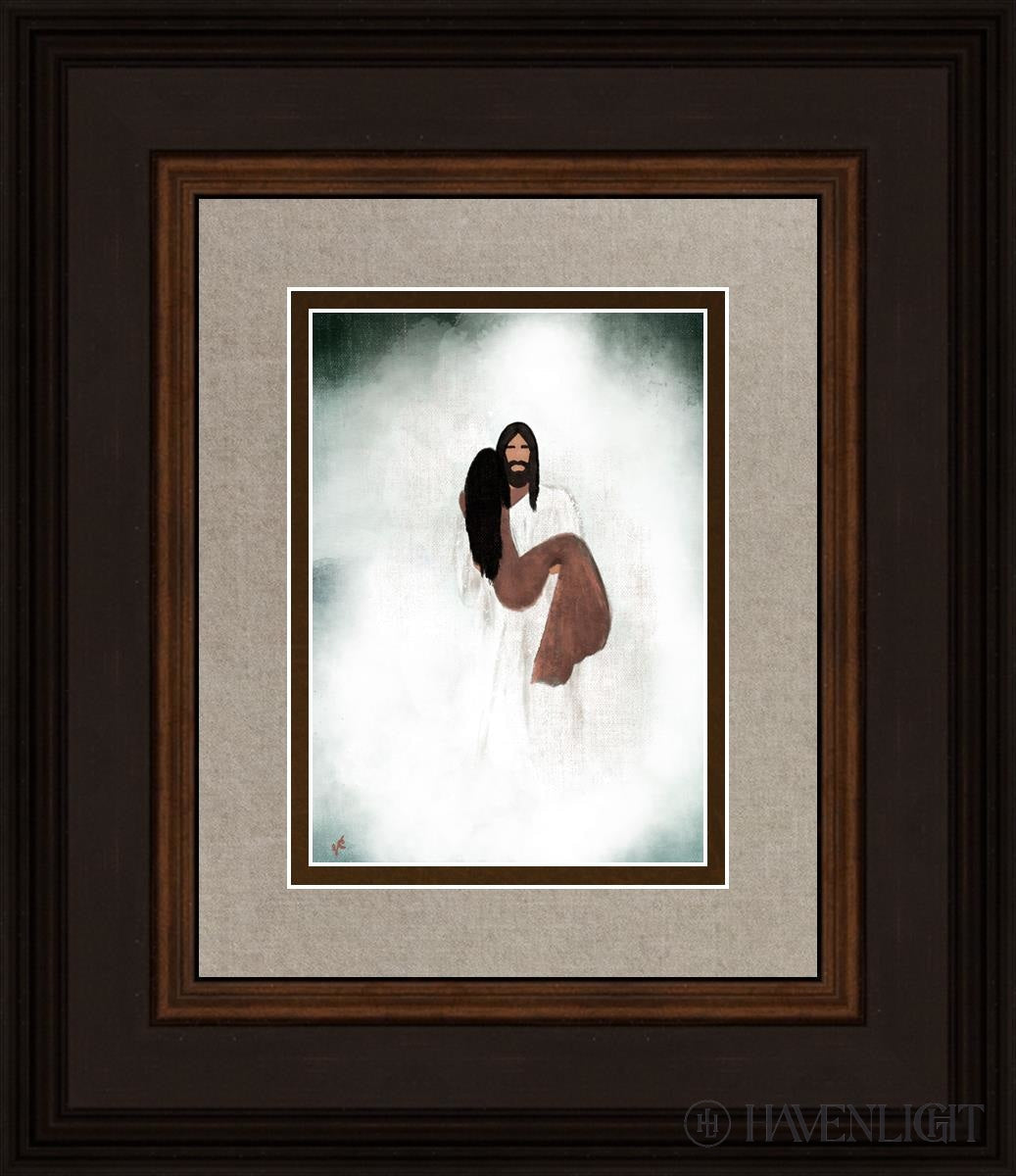 Walk You Through The Storm Open Edition Print / 5 X 7 Brown 12 3/4 14 Art