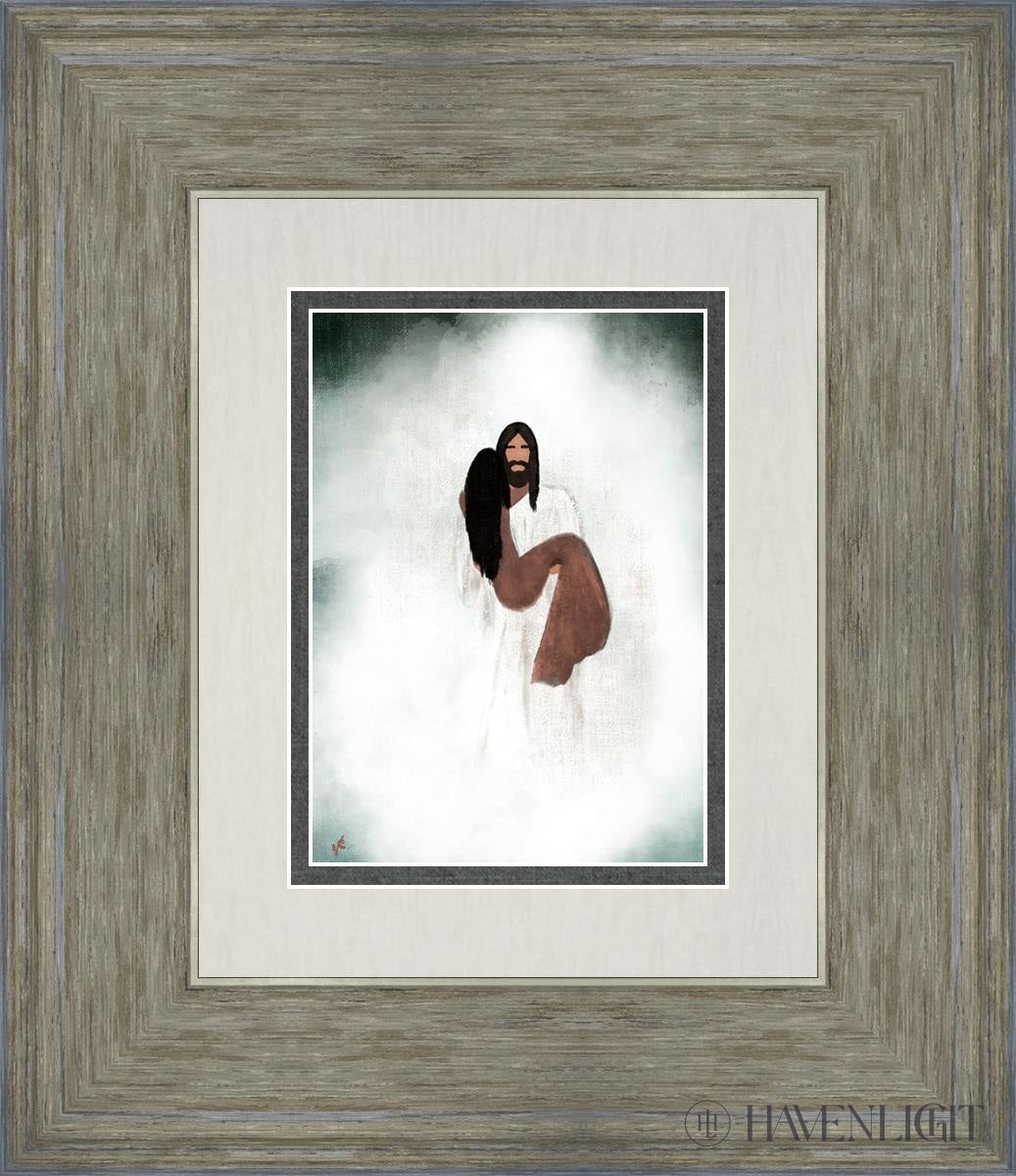 Walk You Through The Storm Open Edition Print / 5 X 7 Gray 12 3/4 14 Art