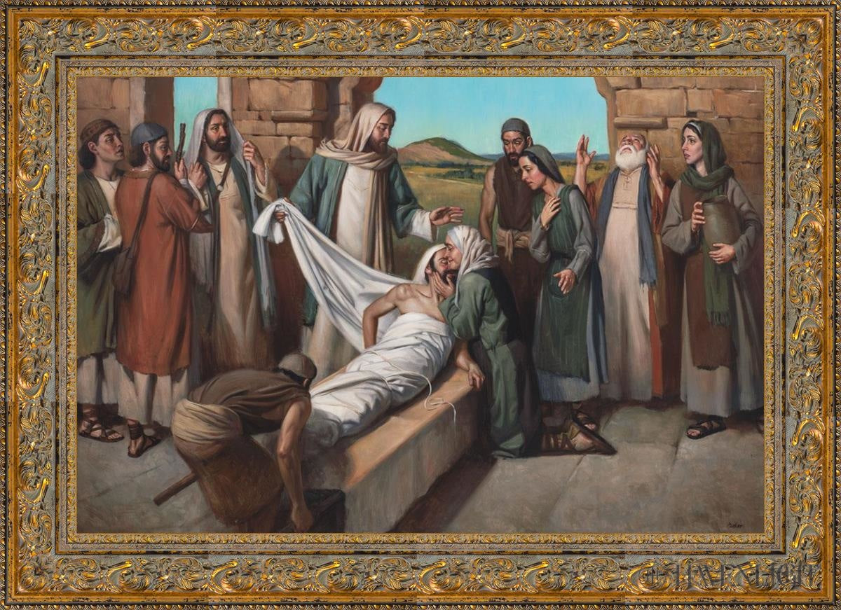 Widow Of Nain Open Edition Canvas / 36 X 24 Gold 43 3/4 31 Art